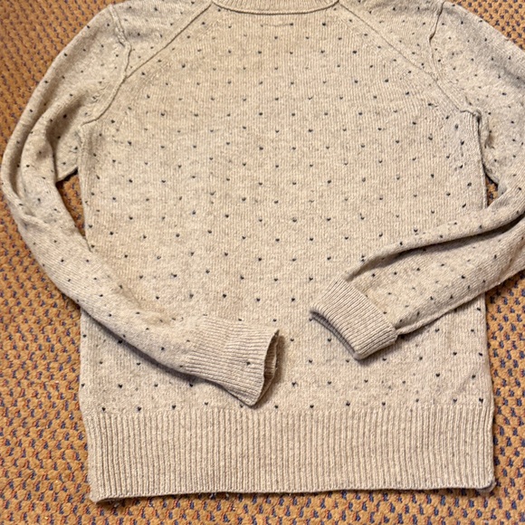 All Saints Taupe Speckled Crewneck Sweater - Picture 7 of 8
